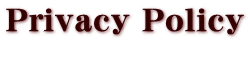 Privacy Policy